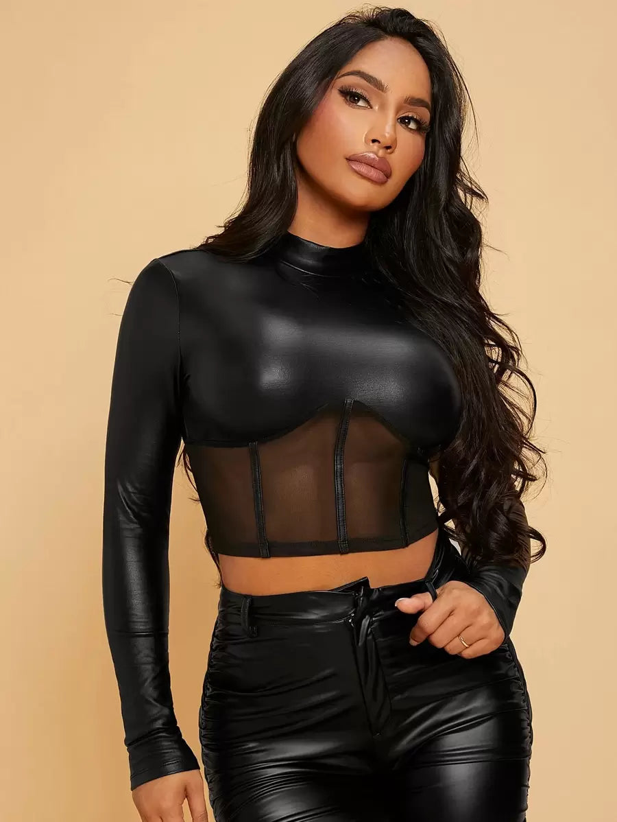 Malha Contraste Puro Simples Glamour Camiseta Radiana