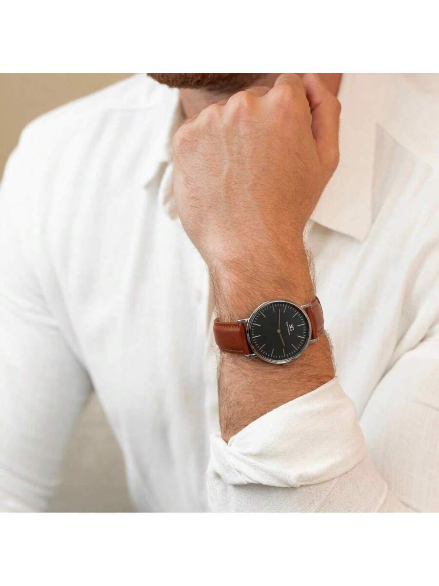 Relógio Saint Germain Bronx Black Silver 40mm