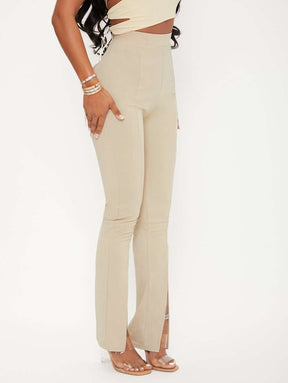 Radiana Dividido Simples Ocasional Calça Feminina Radiana