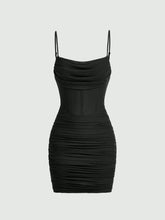 Vestido Cami Sólido Tubo Malha