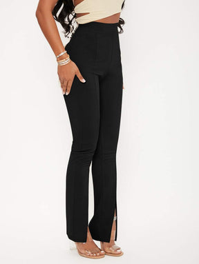 Radiana Dividido Simples Ocasional Calça Feminina Radiana