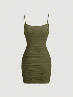 Vestido Cami Sólido Tubo Malha