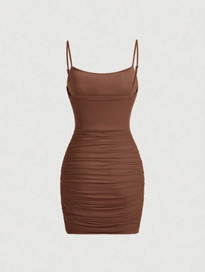 Vestido Cami Sólido Tubo Malha