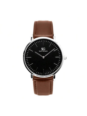 Relógio Saint Germain Bronx Black Silver 40mm