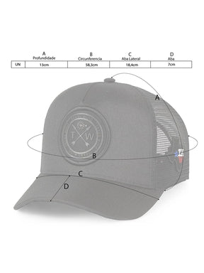 Boné Trucker Country Texas Wind Aba Curva Cowboy Telinha