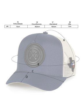 Boné Trucker Country Texas Wind Aba Curva Cowboy Telinha