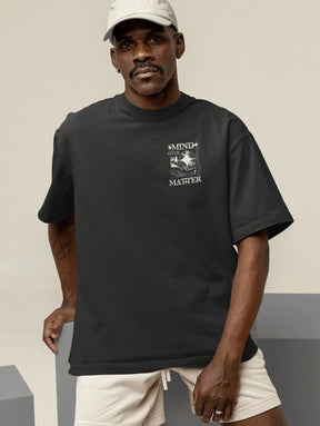 Camiseta Oversized Gola Alta Streetwear - Mind Over Matter