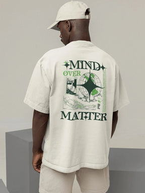 Camiseta Oversized Gola Alta Streetwear - Mind Over Matter