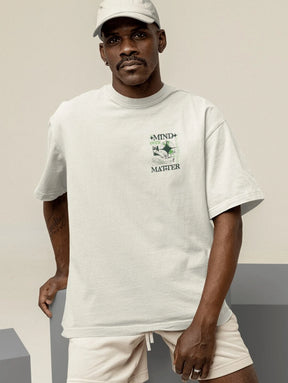 Camiseta Oversized Gola Alta Streetwear - Mind Over Matter